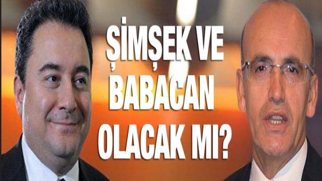 Mehmet Şimşek ve Ali Babacan'la birlikte olacak mı?