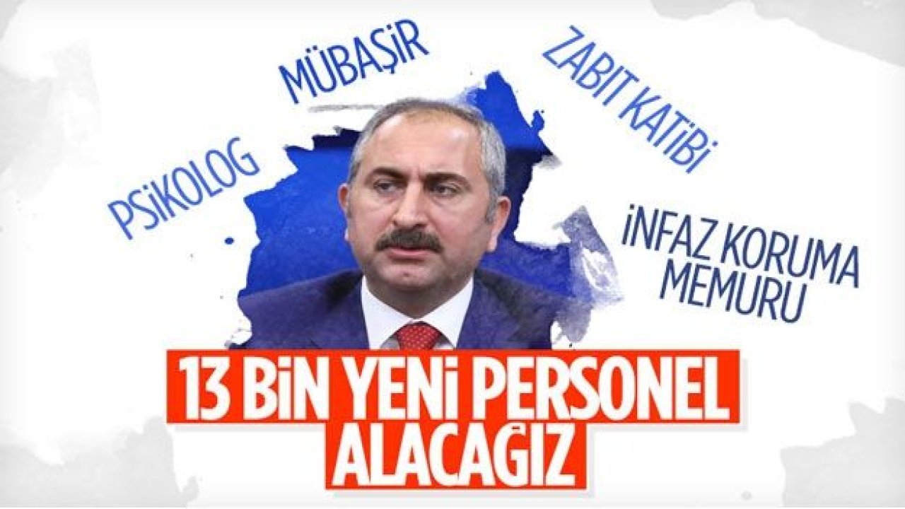 Adalet Bakanlığı 13 bin 202 yeni personel alacak