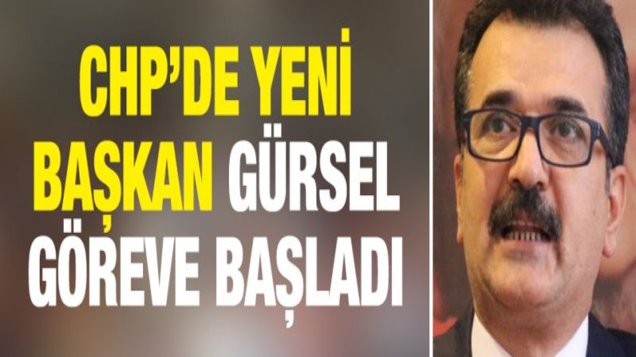 CHP'de Zeki Gürsel start verdi