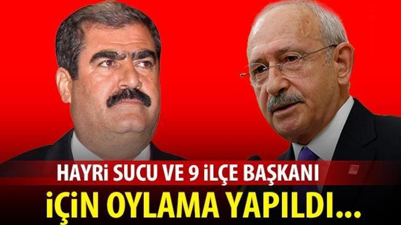 Hayri Sucu ve 9 ilçe başkanı için oylama tamam