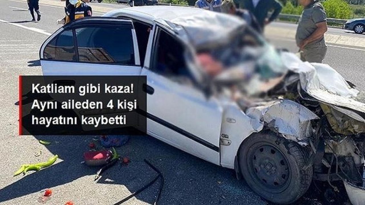 Son Dakika...Video Haber..Katliam gibi kaza! Aynı aileden 4 kişi hayatını kaybetti