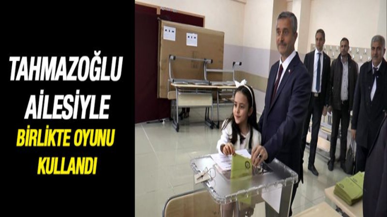 Başkan Mehmet Tahmazoğlu ailesiyle birlikte oyunu kullandı