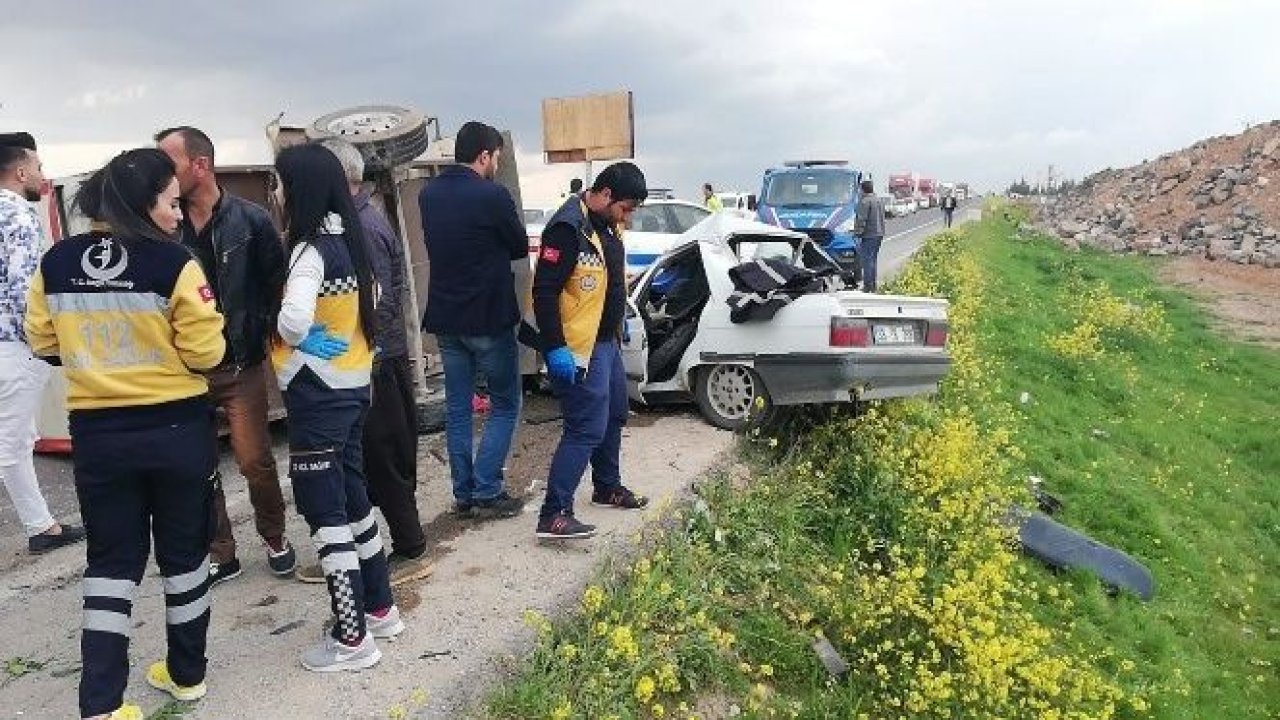 Gaziantep Yolunda Feci Kaza : 2 ölü, 5 yaralı