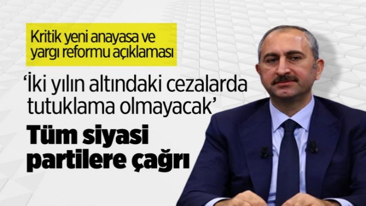 Abdulhamit Gül'den çarpıcı açıklamalar: İki yılın altındaki cezalarda tutuklama olmayacak