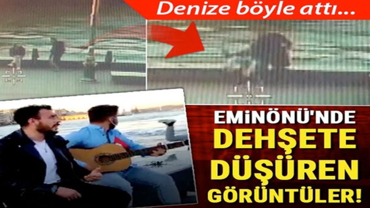 Video Haber...Denize attığı inşaat işçisinin ölümünü izlemişti! O anlar görüntülendi