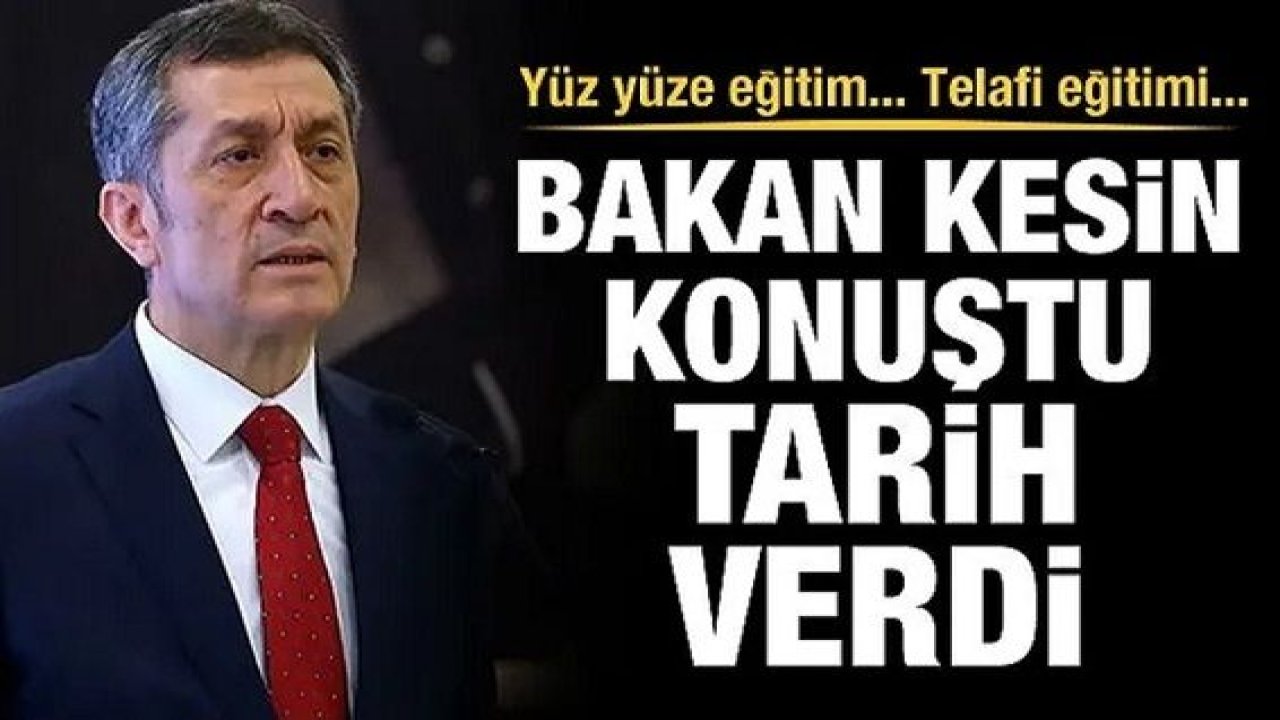 Bakan Selçuk'tan telafi eğitimi açıklaması