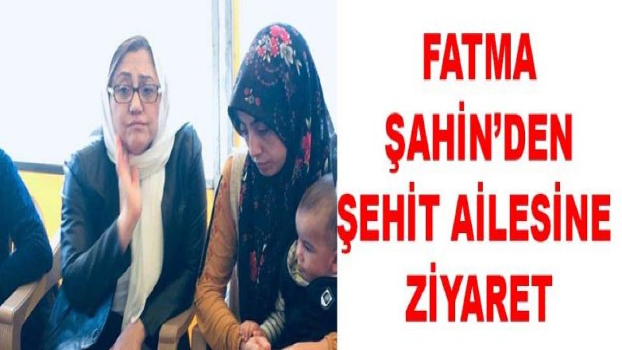 Şahin'den Şehit Önek'in ailesini ziyaret etti