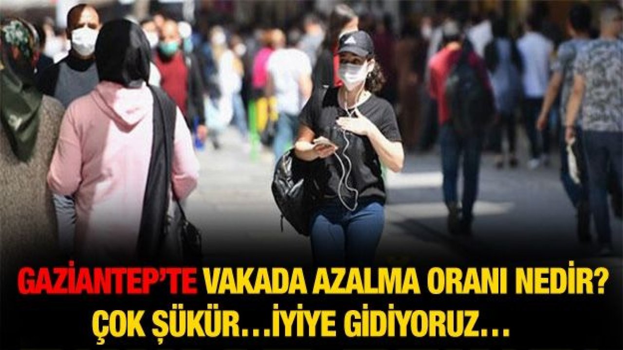 Gaziantep’te Vakada Azalma Oranı Nedir? Çok Şükür…İyiye Gidiyoruz…