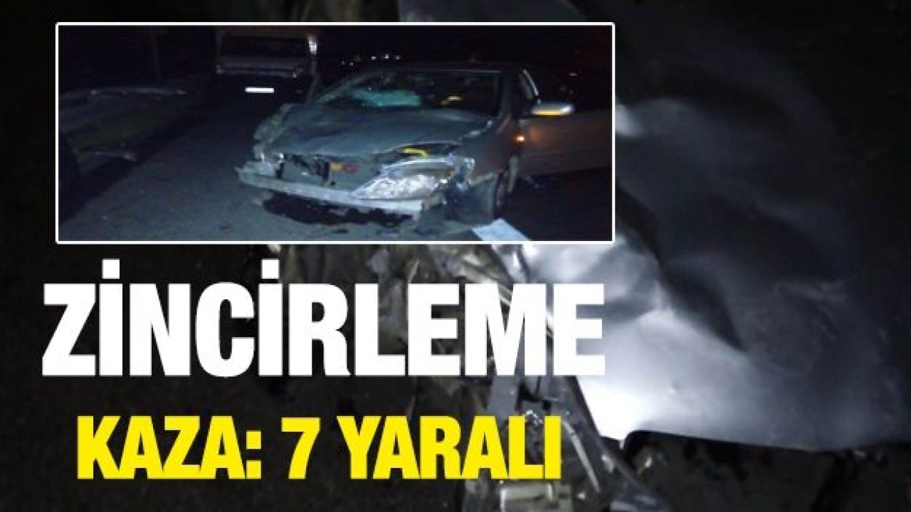 Zincirleme kaza: 7 yaralı