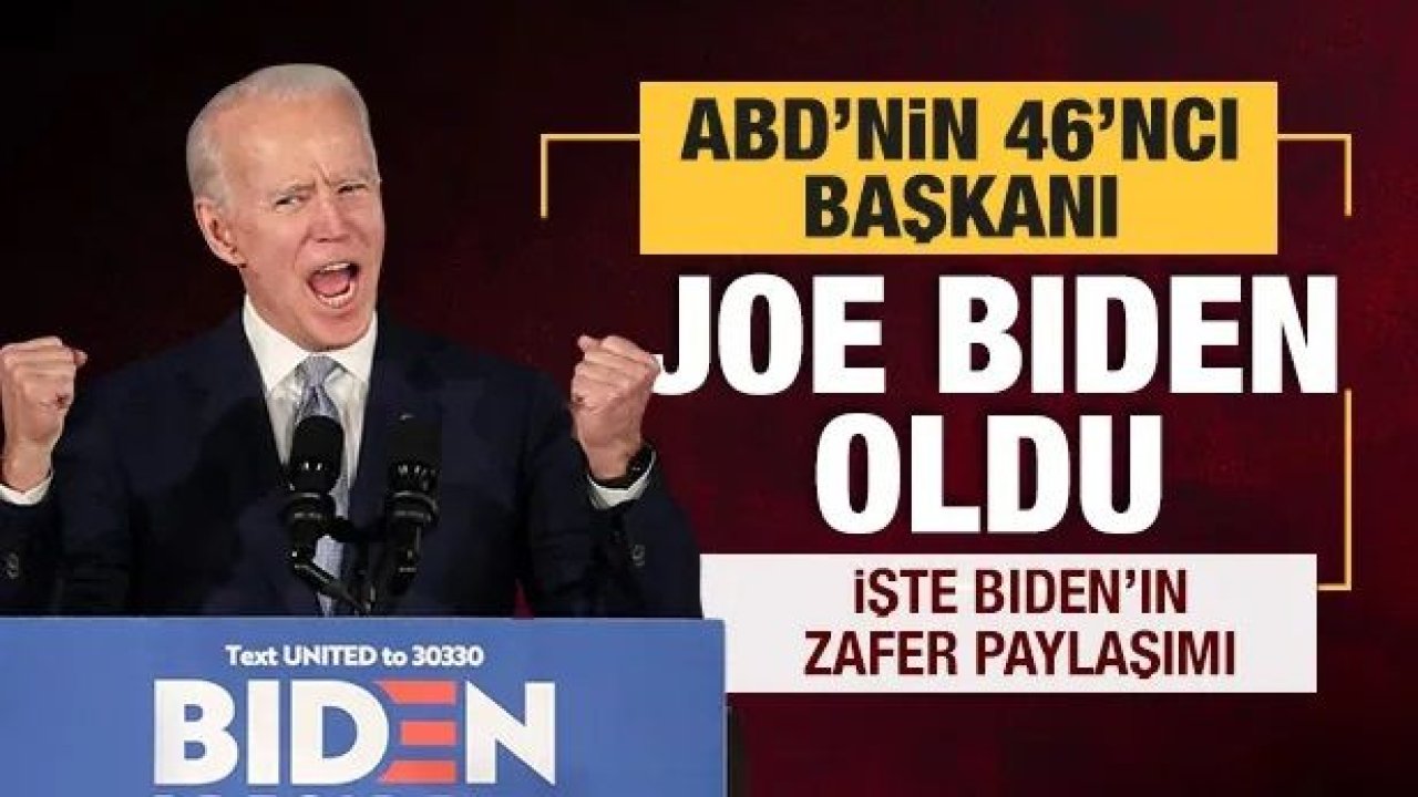 SON DAKİKA HABERİ! 2020 ABD seçim sonuçları açıklandı! Biden Sonunda Başkan...ABD medyası Demokratların adayı Joe Biden'ı 46. başkanı seçti!