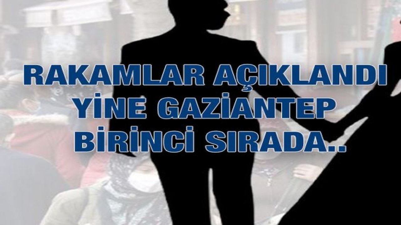 Rakamlar açıklandı: Yine Gaziantep Birinci Sırada... Gaziantep Çocuk Yaşta Evlendirmede 1.