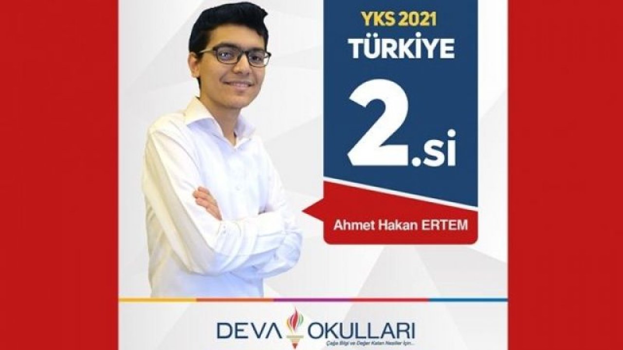 Özel Deva Okulları 2021 YKS’de Türkiye 2.si