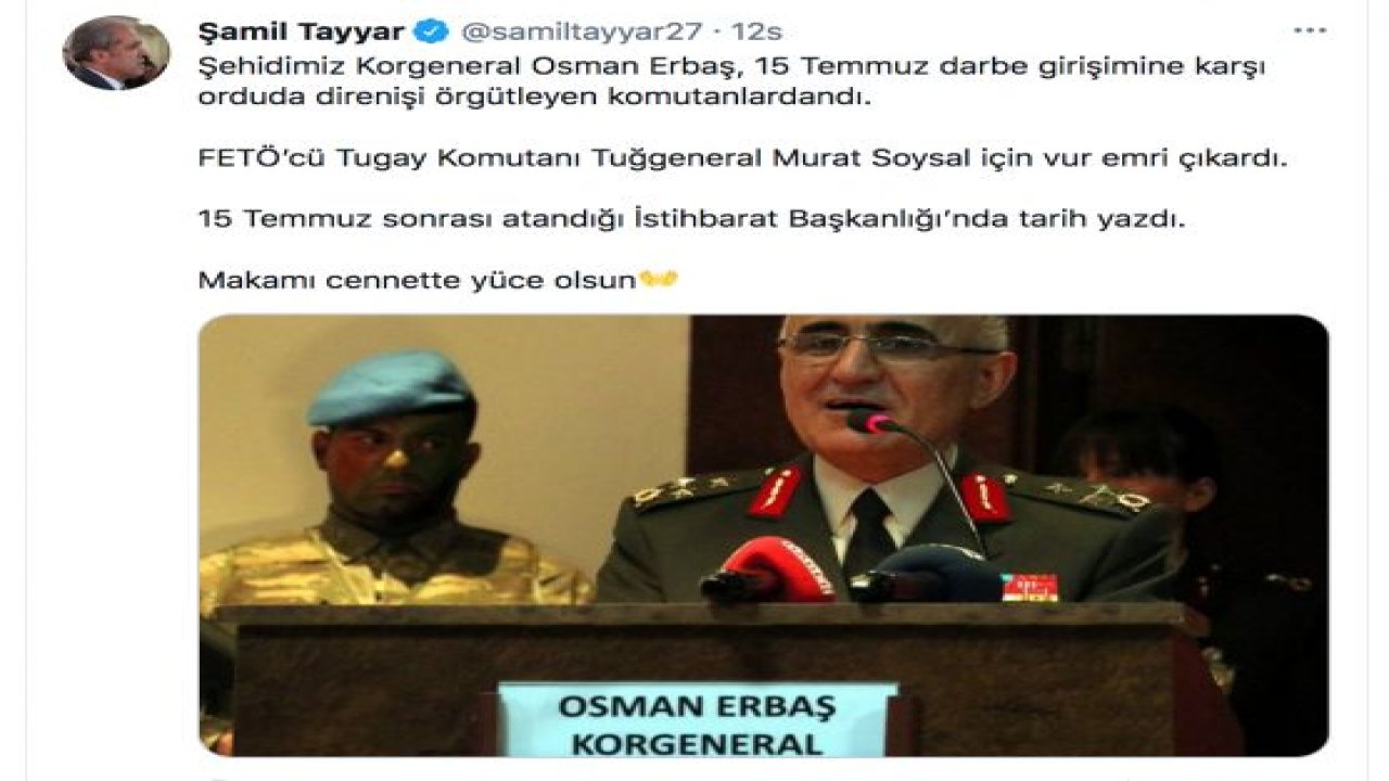 Şehit olan General Erbaş’ın Gaziantep bağlantısı ne?