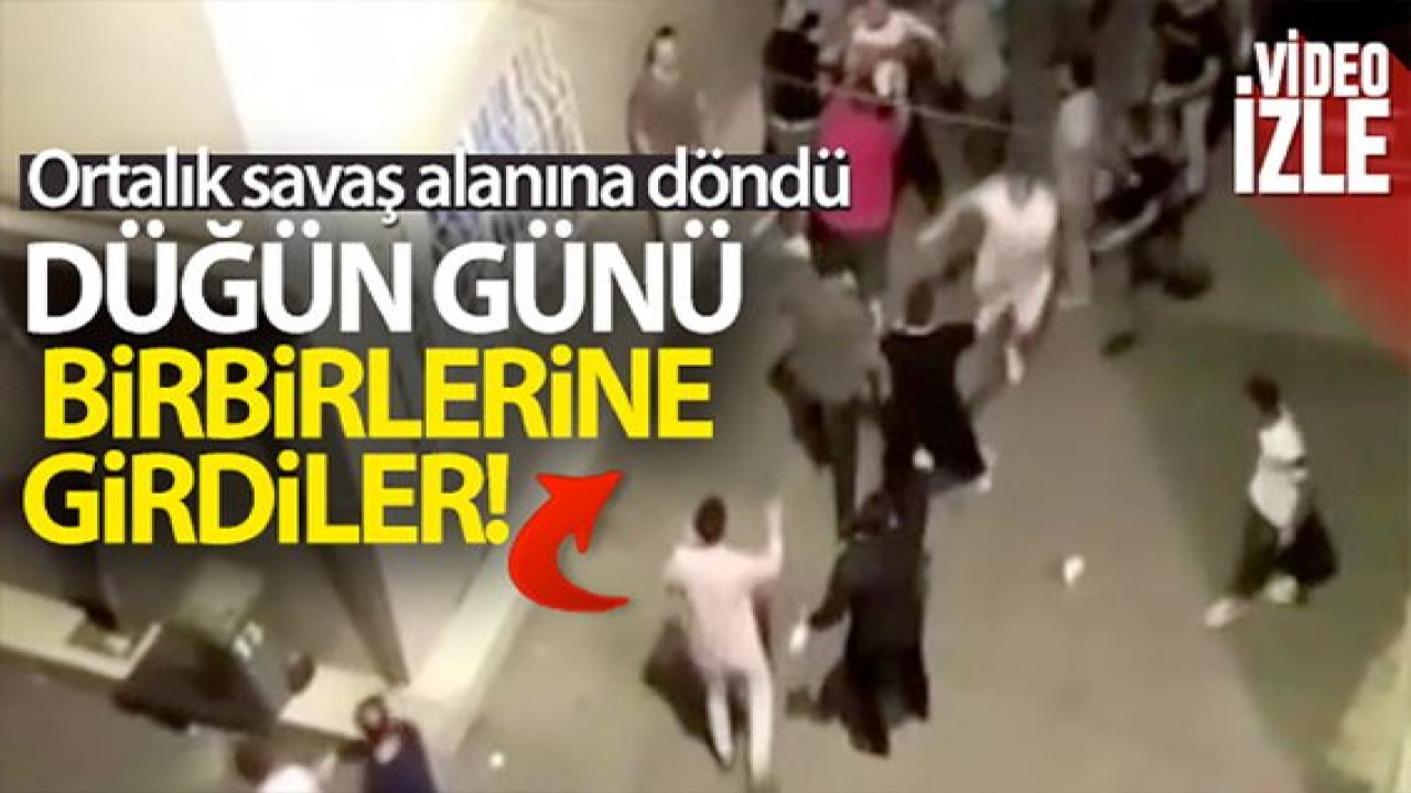 Son Dakika:Video Haber...Düğünde kavga çıktı, ortalık savaş alanına döndü