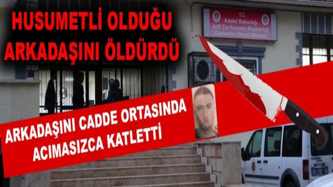 Arkadaşını Sokak Ortasında Bıçaklayarak Öldürdü