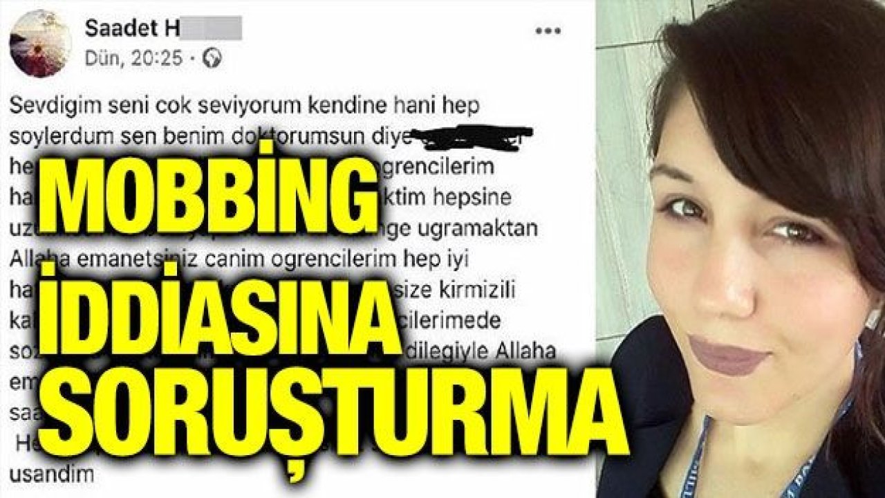 Saadet öğretmenin sır intiharına soruşturma