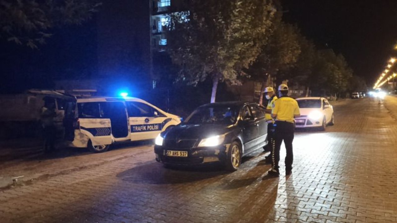 Gaziantep Karayolunda trafik ekipleri alkol uygulaması yaptı