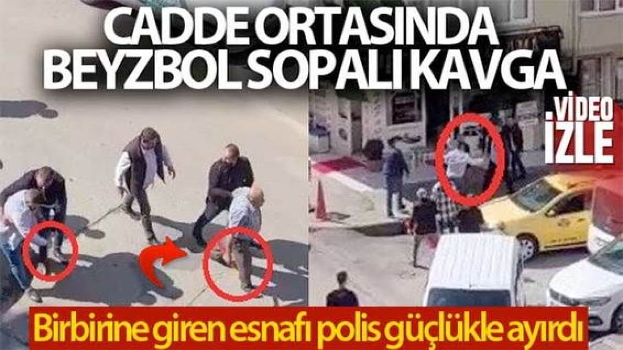 Son Dakika:Video Haber…Ölümüne Kavga...Cadde ortasında beyzbol sopalı kavga kamerada