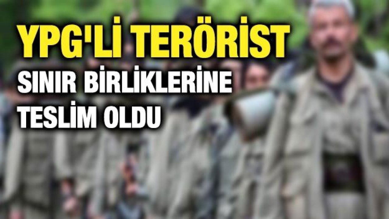 YPG'li terörist sınır birliklerine teslim oldu