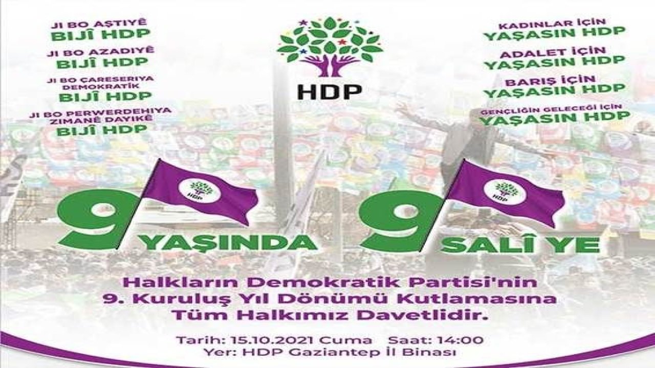 Halkların Demokratik Partisi'nin 9 Yıl Kutlaması