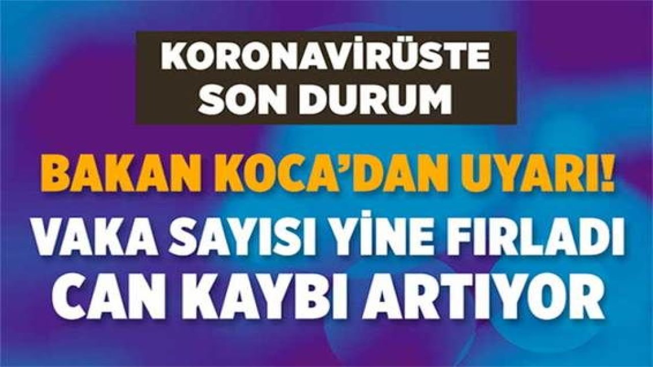 Türkiye 1 Kasım 2021 koronavirüs vaka ve ölü sayısı! Sağlık Bakanlığı Covid-19 tablosu