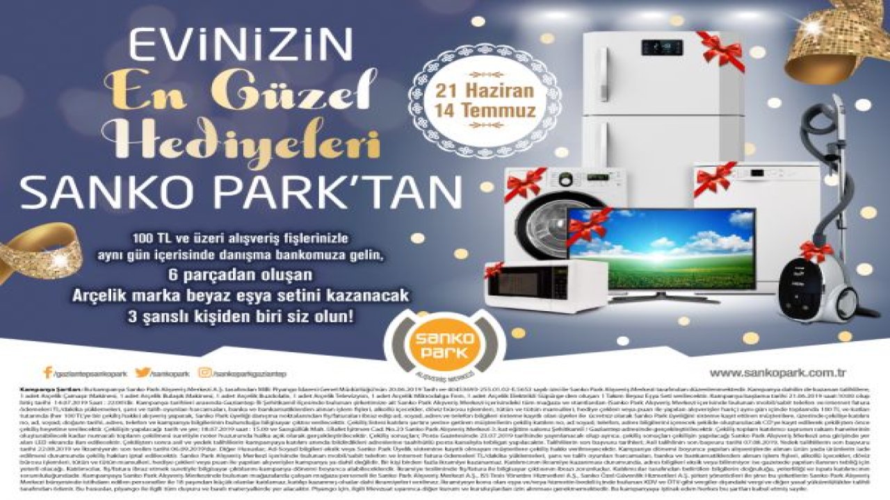 EVİNİZİN EN GÜZEL HEDİYELERİ SANKO PARK'TAN