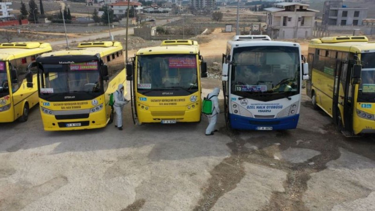 Gaziantep’teki halk otobüsü ve minübüsçüler bankaya borçları ödeyemeyince trafiğe çıkamıyor