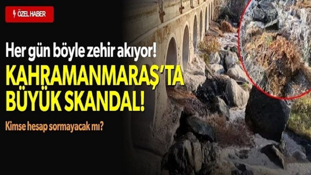 Son Dakika: Video Haber...Bu Nasıl Maraş? Kahramanmaraş Büyükşehir Belediyesi Kaçıncı Yüz Yılda! Karaçay, Aksu Çayı ve Sır Barajı'na zehir fabrikalardan zehir akıyor