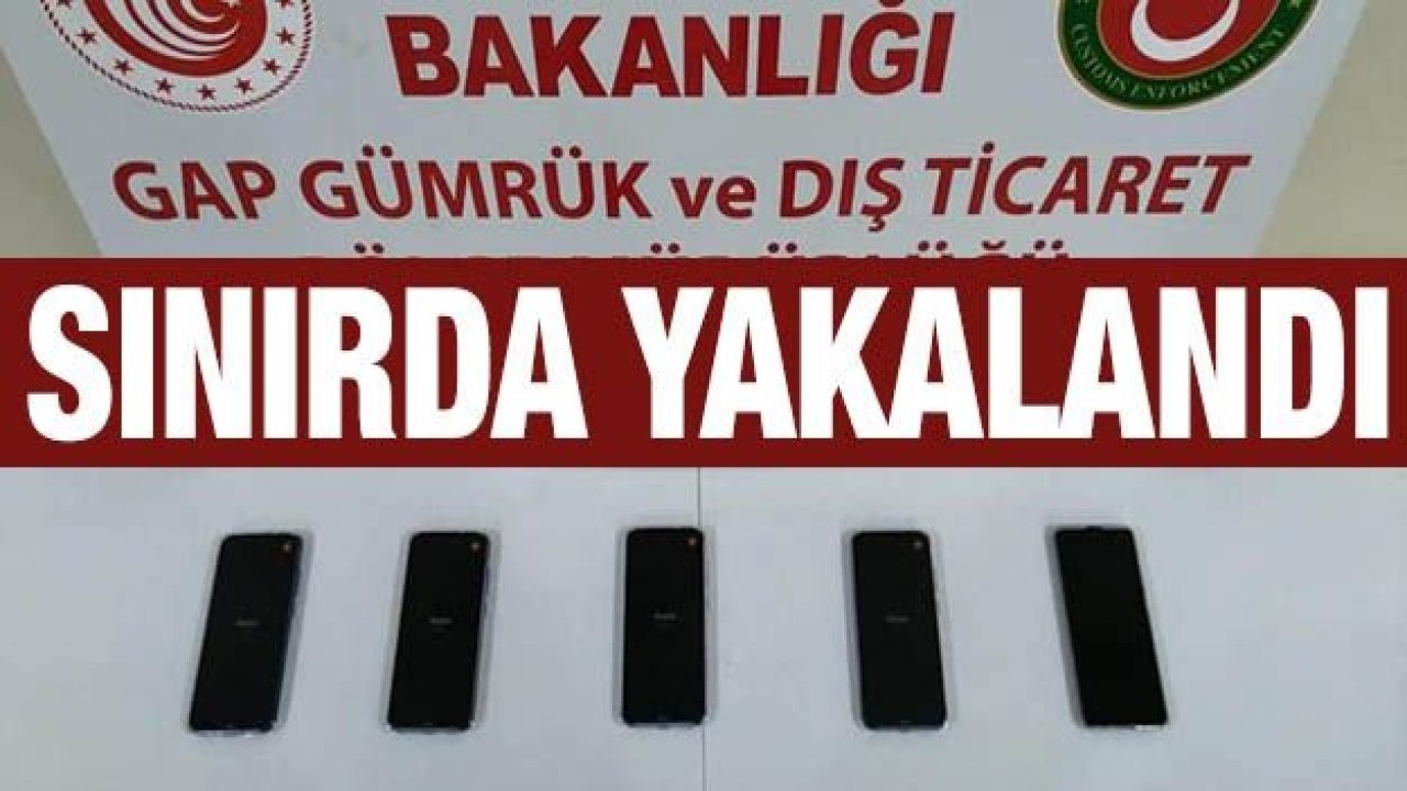 Sınır kapısında 5 adet telefon ele geçirildi