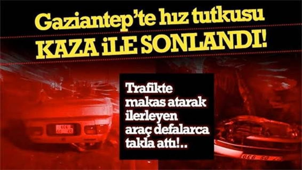 Hız tutkusu kaza ile sonlandı! Araç içerisindeki 3 arkadaş yaralandı