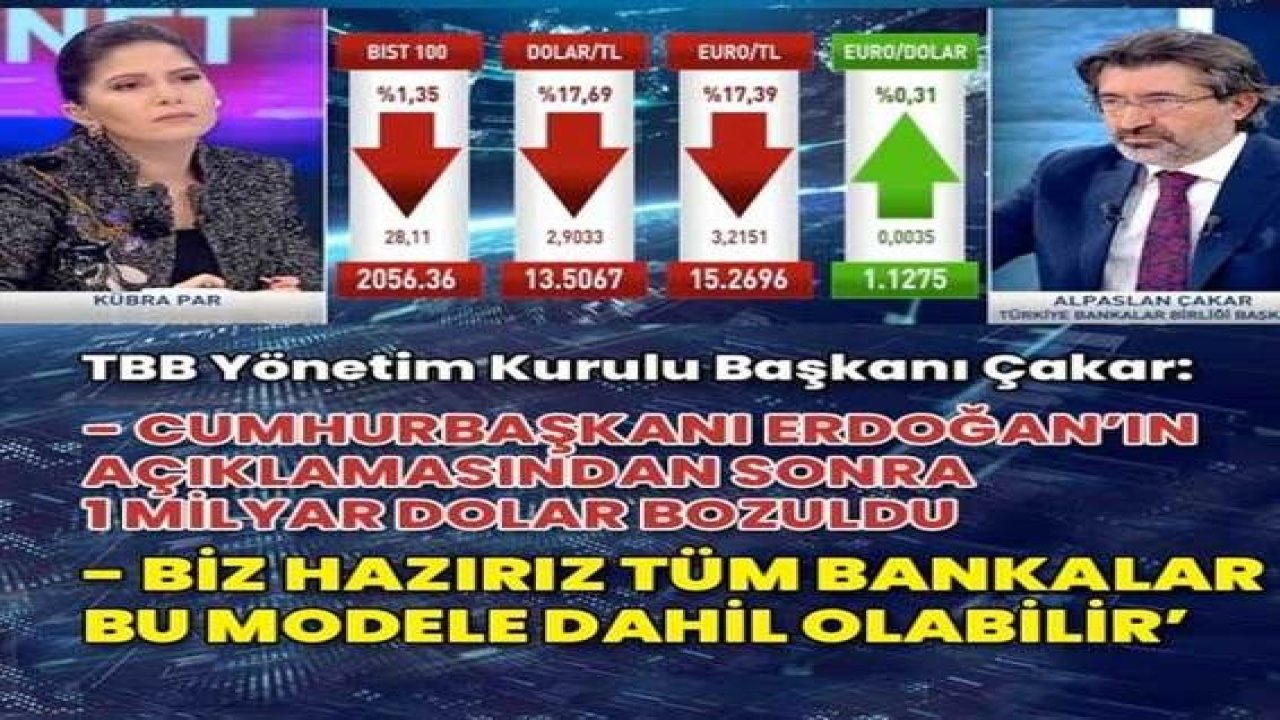 Son dakika haberi: TBB Başkanı canlı yayında duyurdu! 'Erdoğan'ın açıklaması sonrası 1 milyar dolar bozduruldu'