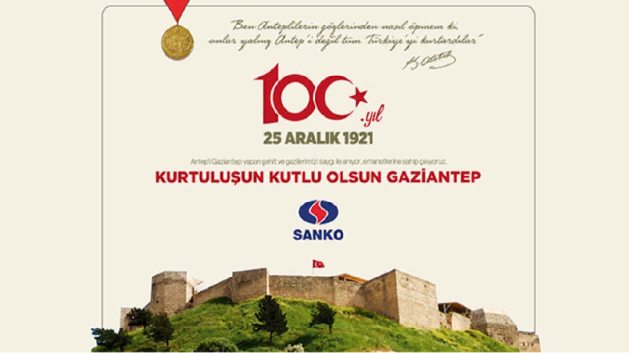 25 Aralık Sanko Holding Kutlama