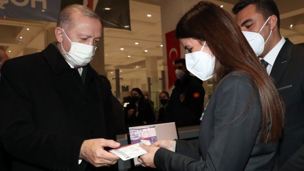 Cumhurbaşkanı Erdoğan’dan Gaziantep Havalimanına tam not!