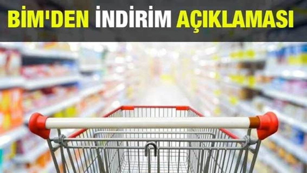 BİM'den indirim açıklaması...Gaziantep'te uygulanmaya Başlandı!