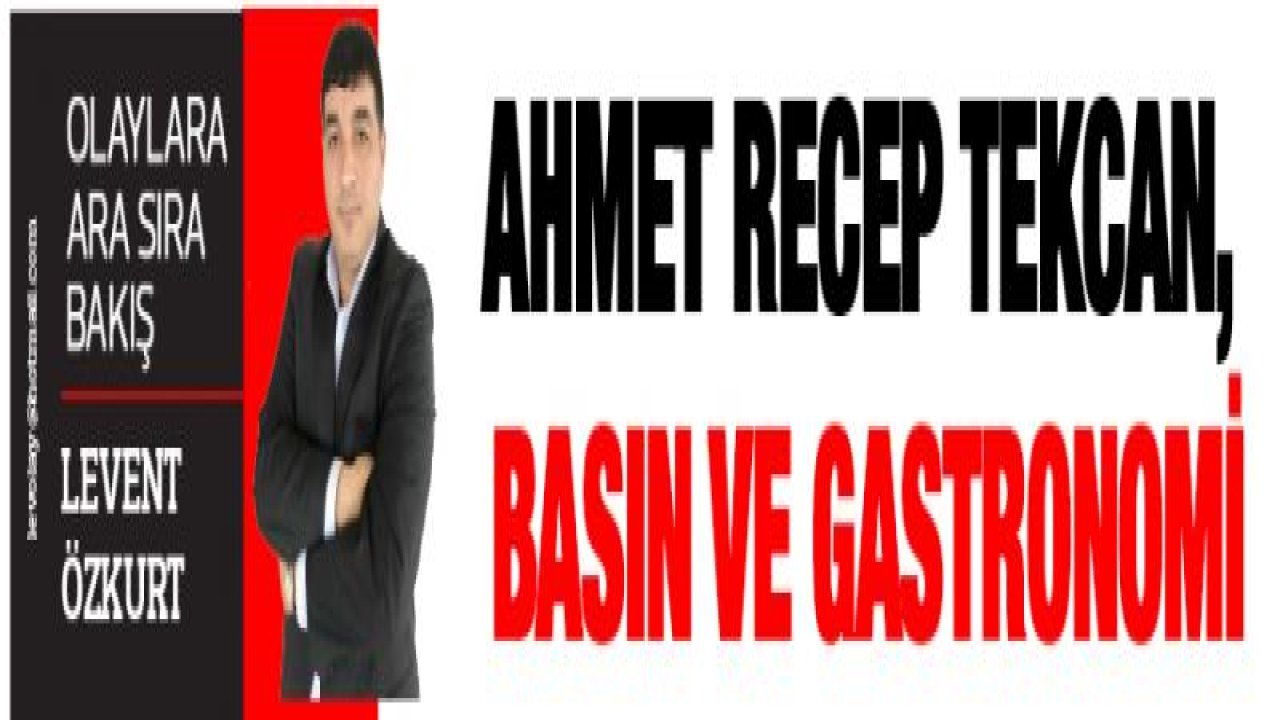 Ahmet Recep Tekcan, Basın ve Gastronomi