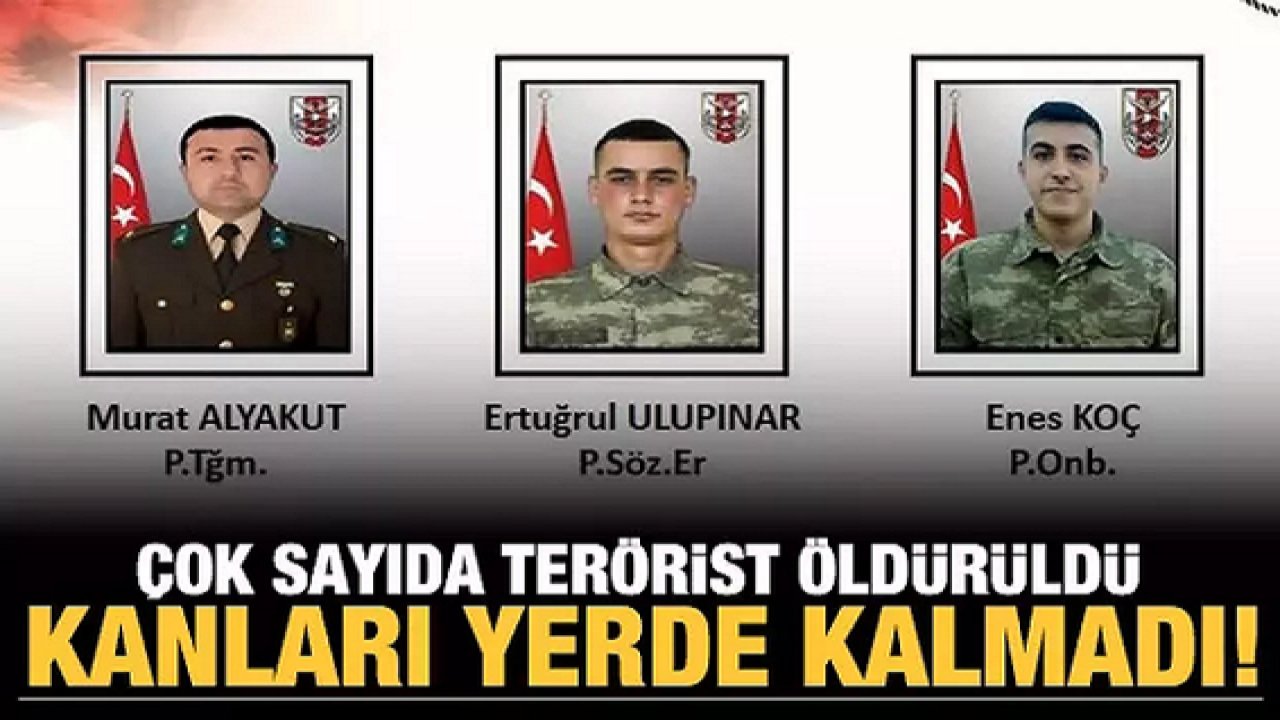 Son Dakika:MSB duyurdu: Çok sayıda terörist öldürüldü!