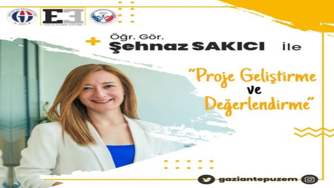 GAÜN’den çevrimiçi proje geliştirme ve değerlendirme eğitimi