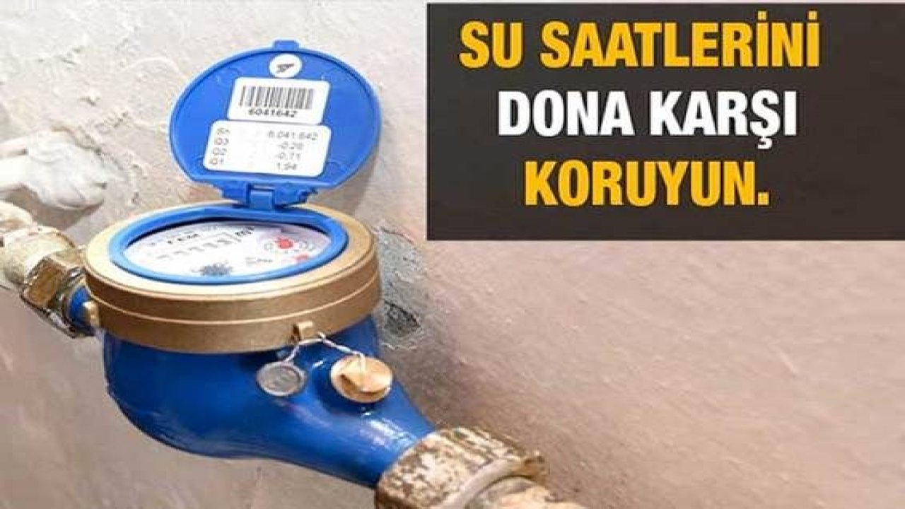 Son Dakika:Gaziantep'e Don Ve Kar Uyarıları Devam Ederken, Bir Uyarıda Gaski'den  'Su saatlerini dona karşı koruyun!'