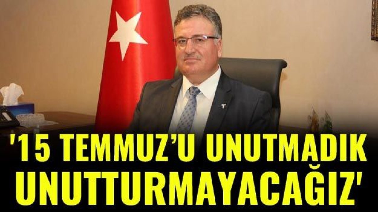 TİM Halı Sektör Kurulu Başkanı Kaplan:  “15 Temmuz’u unutmadık, unutturmayacağız”