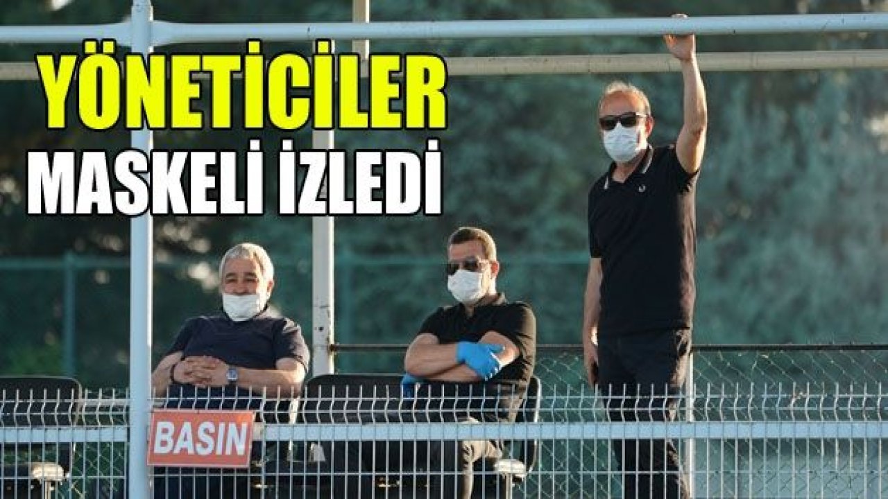 Antrenmanı maskeli izlediler