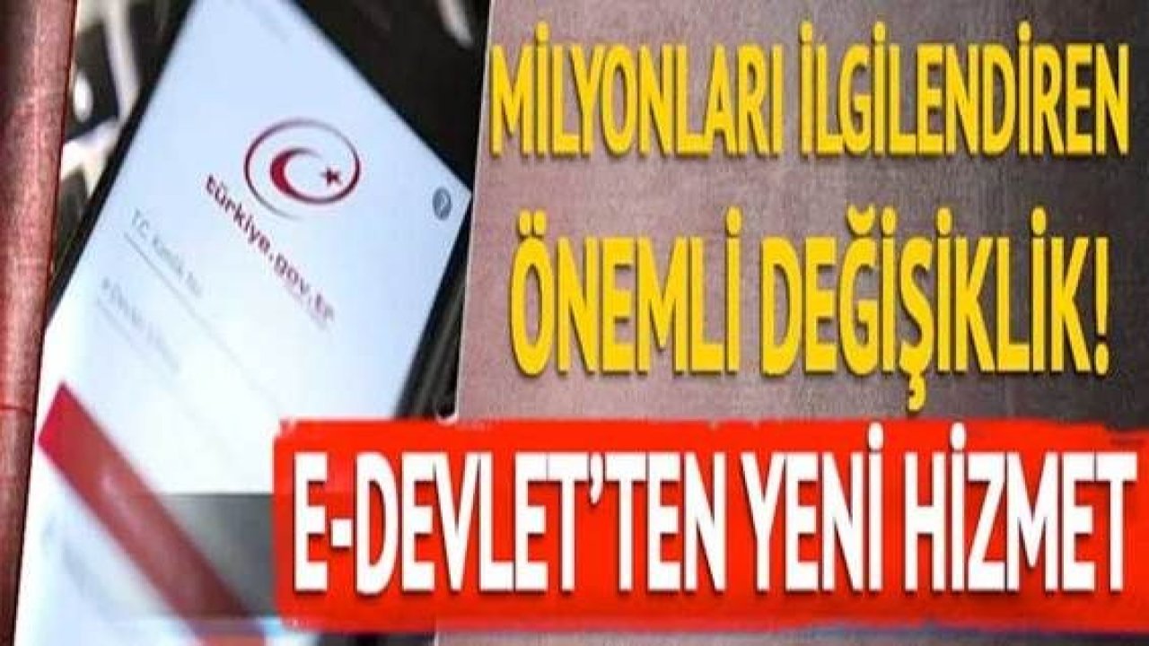 Son dakika...E-Devlet'te yeni hizmet! Bankaya gitme dönemi bitiyor