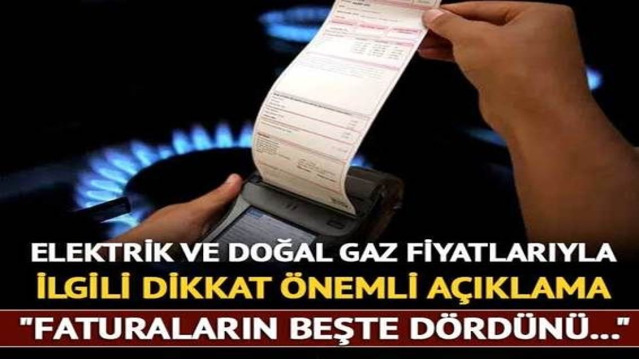 Son Dakika...Bakan Nebati'den son dakika elektrik ve doğal gaz açıklaması!