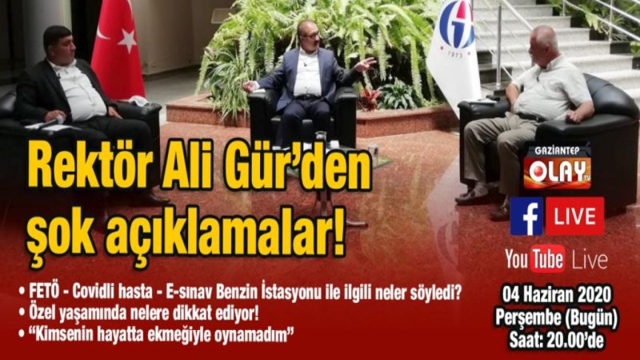 Rektör Gür’den şok açıklamalar! FETÖ - Covidli hasta - E-sınav - Benzin İstasyonu ile ilgili neler söyledi?