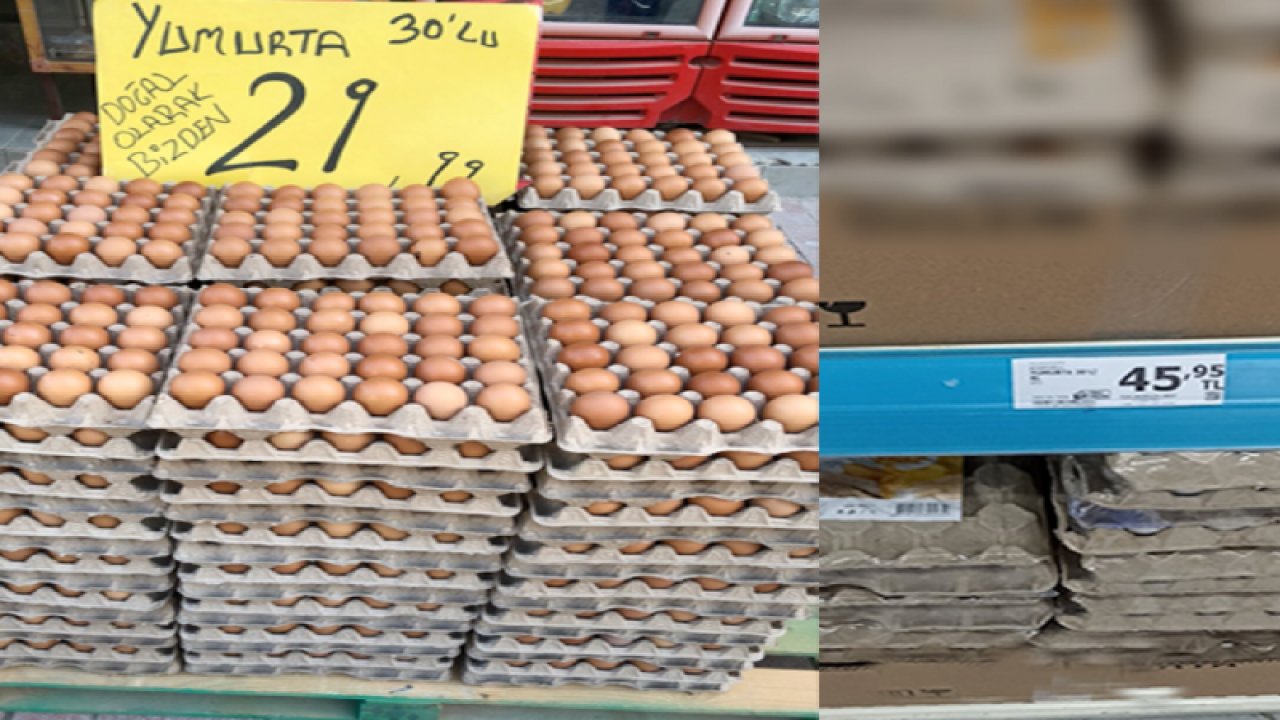 Gaziantep’te 30’lu Yumurta Bakkalda 29.90, Zincir Markette 45.90 TL