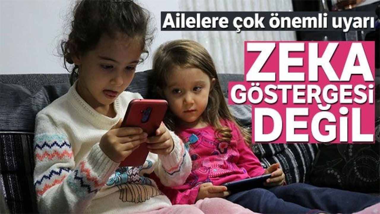 Çocukların telefon ve tabletle oynaması onları zeki yapmıyor