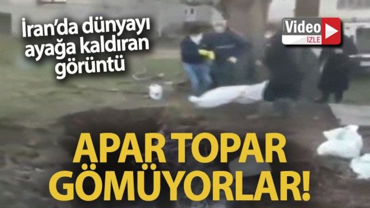 İran'da korona virüsü nedeniyle ölenler böyle gömülüyor