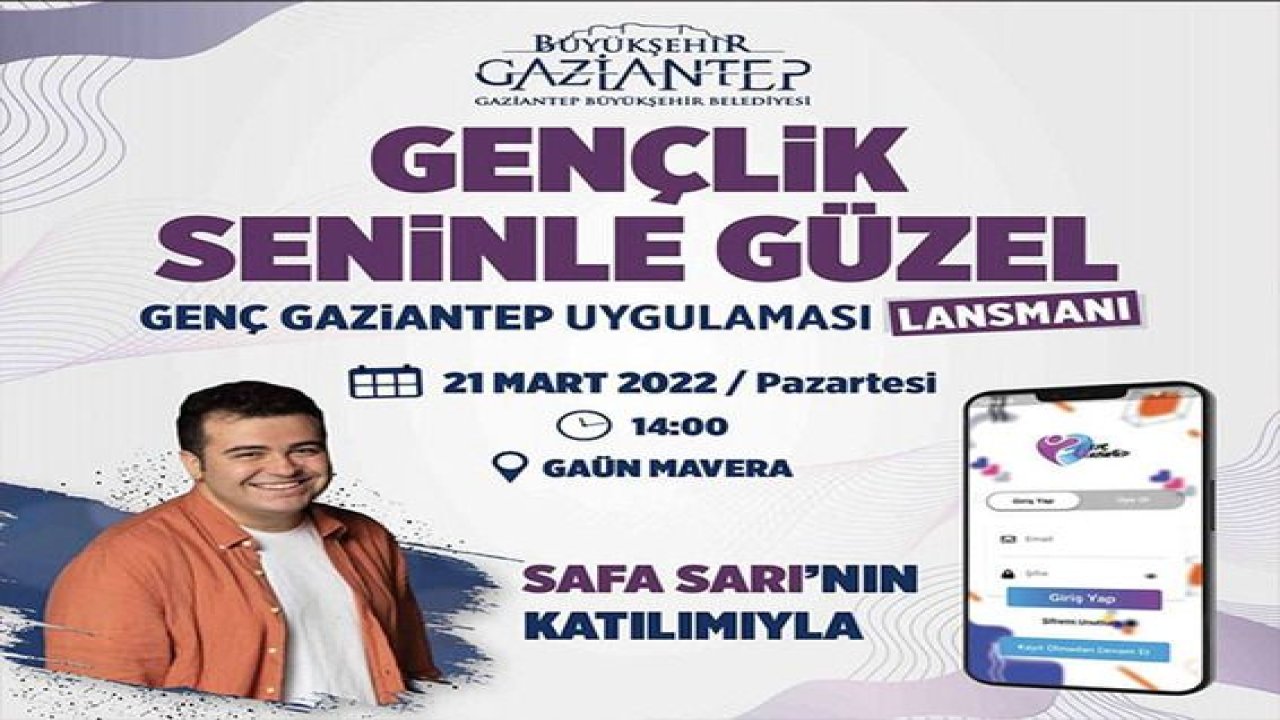 Gençlere özel mobil uygulama: “Genç Gaziantep”