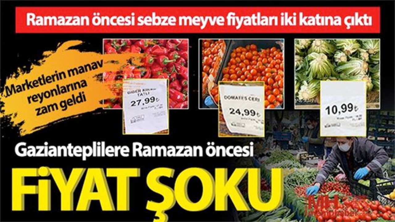 Gaziantep'te Bereket Bolluk Ayı Ramazan Öncesi Fiyatlar Füze Gibi Uçuyor! Bir kilo kırmızı biber 33 TL...1 Kilo Hurma 85 TL... 1 Kilo Peynir 55 TL ... 1 Kilo Zeytin 55 TL...