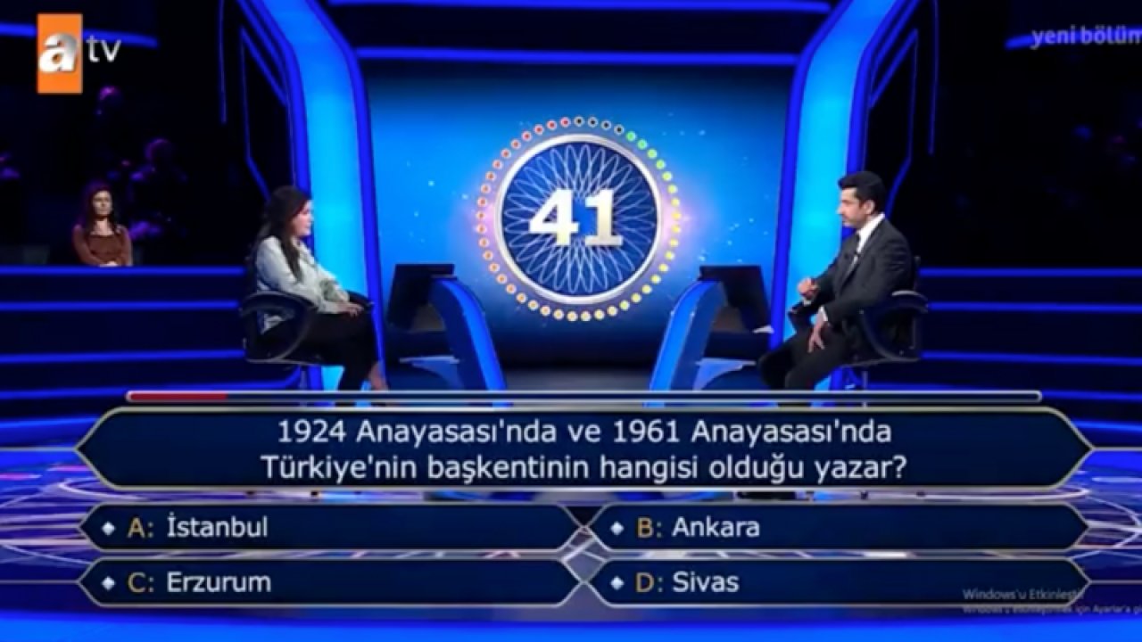 Kenan İmirzalıoğlu'dan tokat gibi yanıt geldi!  Kim Milyoner Olmak İster'de Tıp Öğrencisi Yarışmacı Türkiye'nin Başkentini Bilemedi!