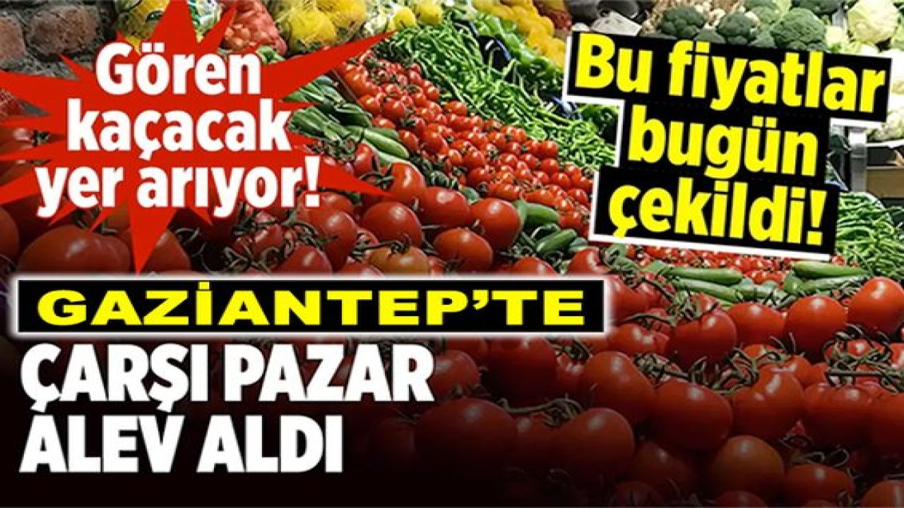 Gaziantep'te pazarda fiyatları gören kaçtı! Patlıcan, salatalık ve domatesin fiyatları füze gibi uçuyor... Gaziantep'li Vatandaş pazara gitmekten korkar oldu!